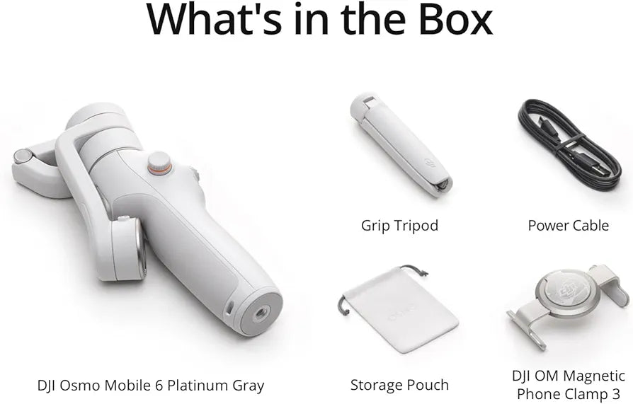 Estabilizador de teléfono de 3 ejes, barra de extensión, seguimiento de objetos, portátil y plegable para DJI Osmo Mobile 6…