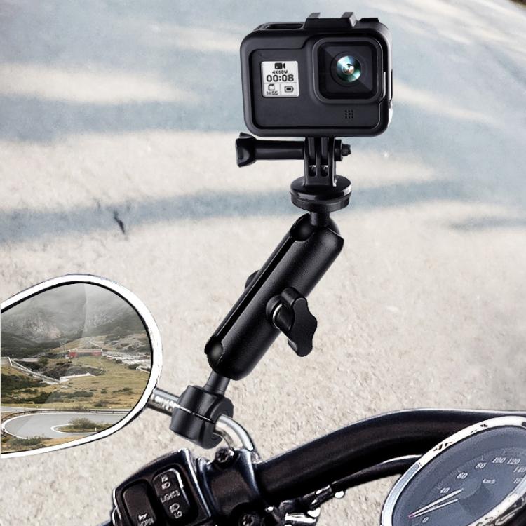 Soporte de montaje Biela de 9,0 cm Cabeza esférica de 20 mm Espejo retrovisor de motocicleta Orificio para tornillo fijo con…