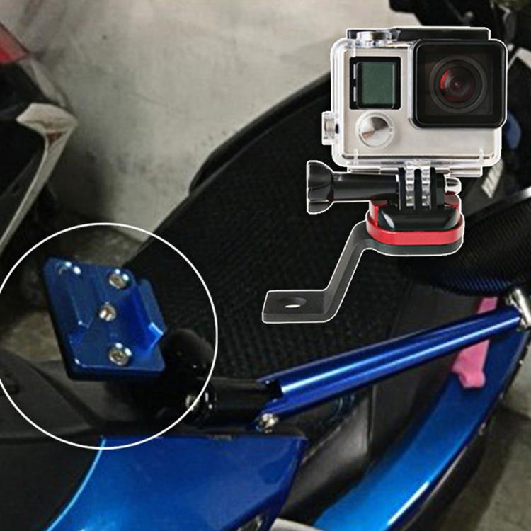 Soporte Espejo retrovisor de motocicleta fijo de aleación de aluminio CNC para GoPro Hero12 Black / Hero11 /10/9/8/7/6/5, In…