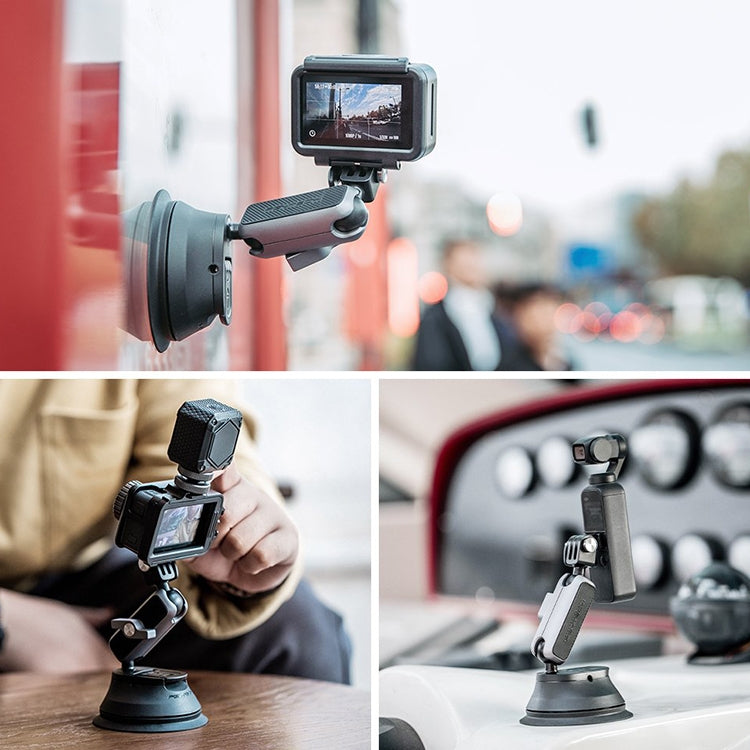 Soporte PGYTECH P-GM-132 para teléfono con ventosa para cámara de acción para DJI Osmo Action (plateado) — imagen 12