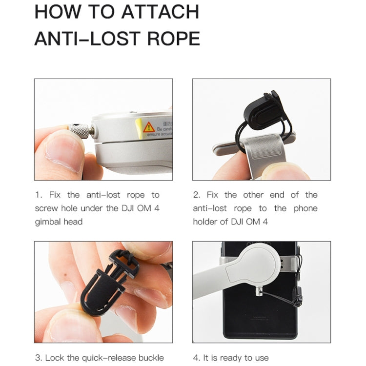 Soporte STARTRC para teléfono Clip Correa de cuerda anti-perdida Anti-caída (Negro) — imagen 10