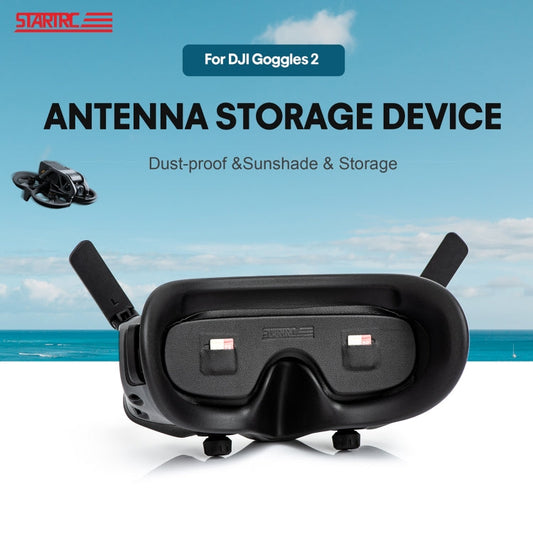 Soporte de almacenamiento de tarjeta Goggles 2 / Goggles STARTRC PU de memoria a prueba de polvo Cubierta de lente Cubierta……