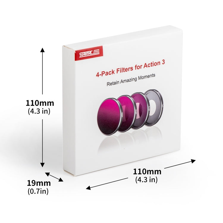 Filtro de lente Action 3 STARTRC 4 en 1 ND16 + ND32 + ND64 + CPL — imagen 8