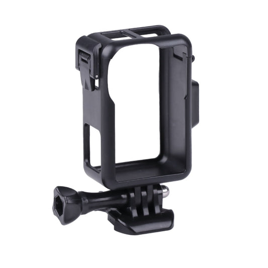 Jaula de marco protector de plástico vertical con zapatos fríos para DJI Osmo Action 3 (negro) — imagen 2