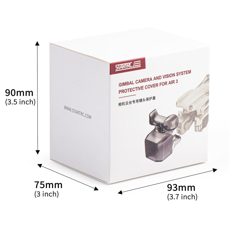 Cubierta STARTRC protectora de lente Cubierta de cardán para DJI Air 3 (negro transparente) — imagen 8