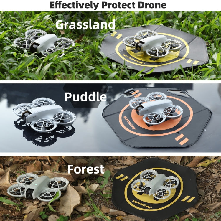 Plataforma de aterrizaje para drones Sunnylife de 35 cm, de cuero de doble cara, plegable y resistente al agua, y para DJI M…