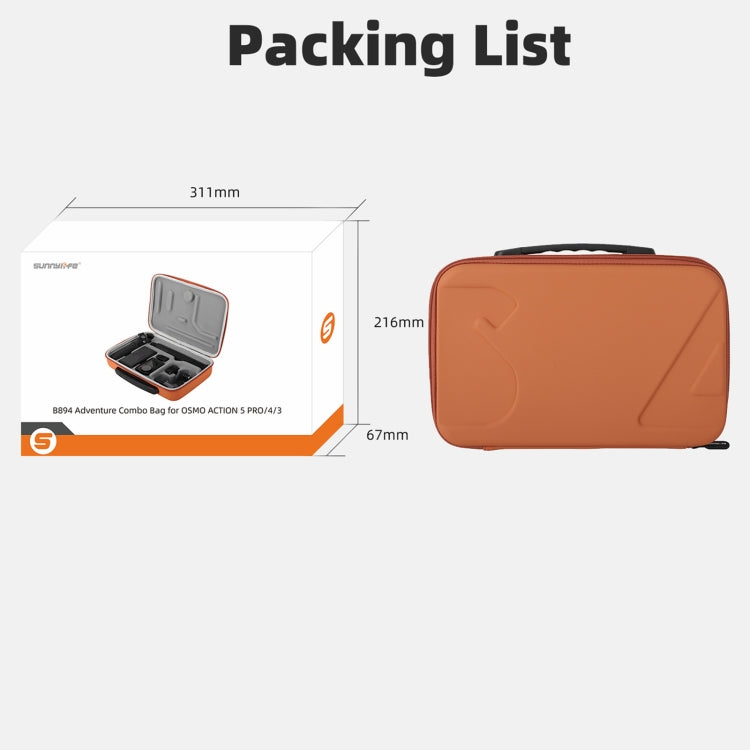 Estuche de transporte portátil y bolsa de aventura para DJI Osmo Action 5 (negro) — imagen 8