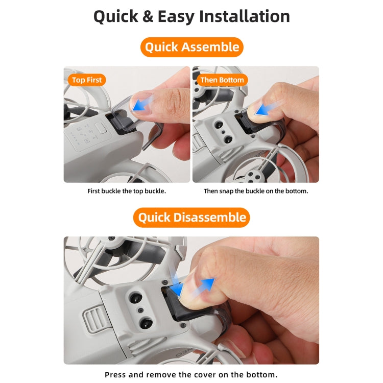 Lente de cámara Protector de con estabilizador integrado para DJI Neo (gris transparente) — imagen 8