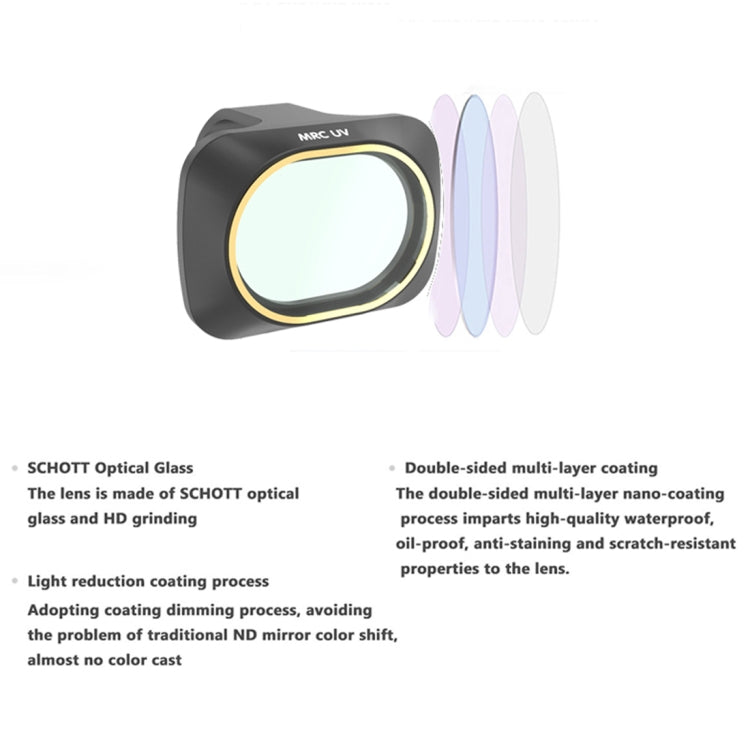 Filtro de lente JSR Dron 6 en 1 UV + CPL + ND4 + ND8 + ND16 + ND32 para DJI Mavic Mini — imagen 10