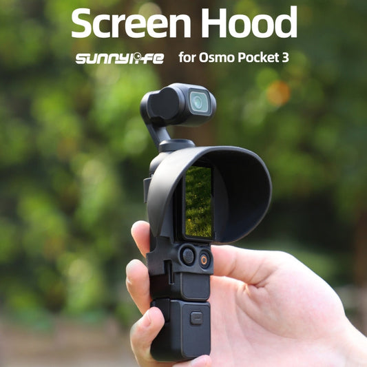 Cubierta Sunnylife Parasol protectora de pantalla Capucha para DJI Osmo Pocket 3 (Negro) — imagen 2