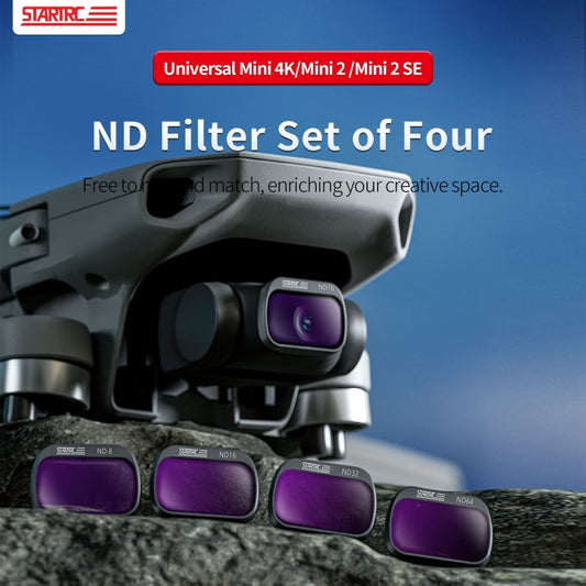 Filtro de lente STARTRC 4 en 1 ND8 ND16 ND32 ND64 para DJI Mini 4K / Mini 2 SE para DJI DJI Mini 4K, DJI Mini 2 SE — imagen 2