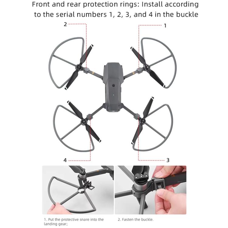 Anillo protector anticolisión para hélice de dron BRDRC para DJI Mavic Pro (gris) — imagen 9