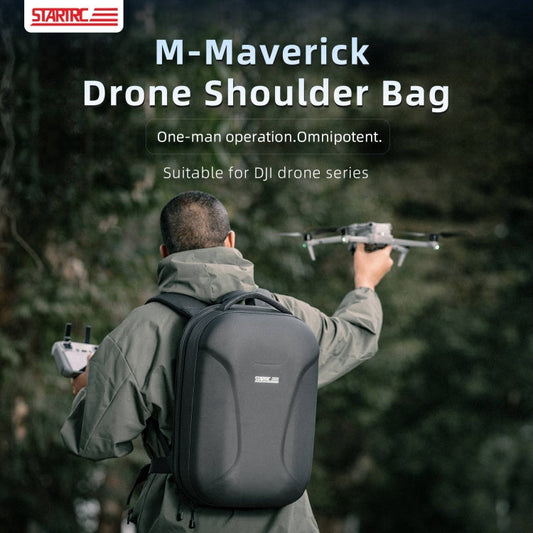 Mochila con bolso de hombro impermeable y carcasa dura STARTRC para DJI Mavic 3 Pro / Mavic 3 Classic / Mini 4 Pro y más (ne…