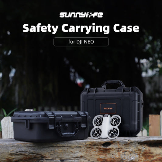 Estuche de seguridad, resistente al agua y a los golpes, estuche rígido para viajes para DJI Neo (negro) — imagen 2