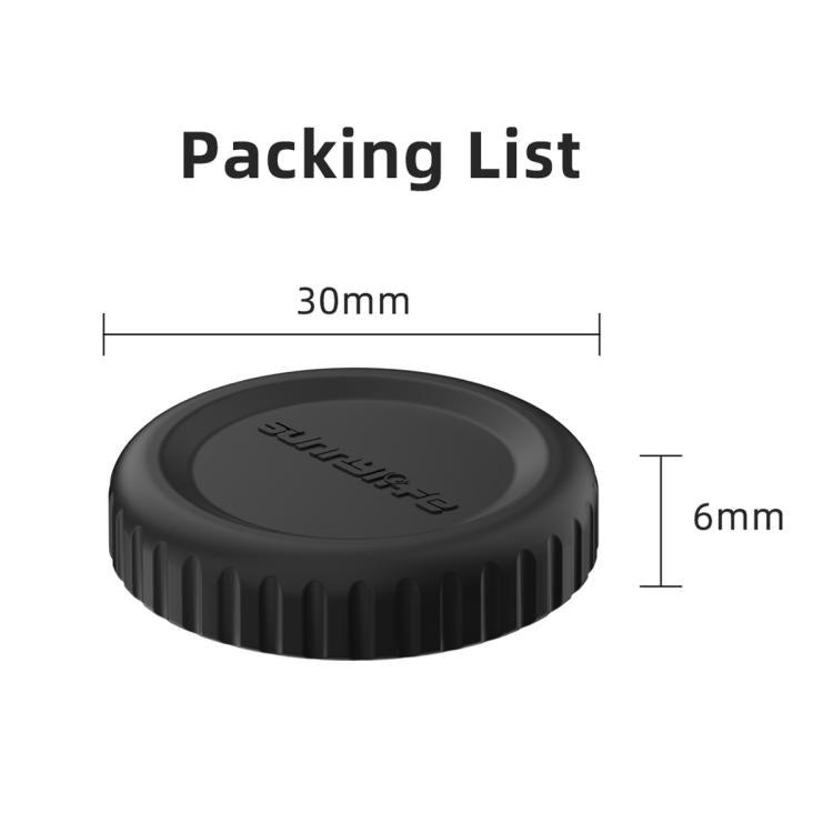 Funda protectora de silicona para lente Sunnylife, resistente a arañazos para DJI Osmo 360 (negra) — imagen 9