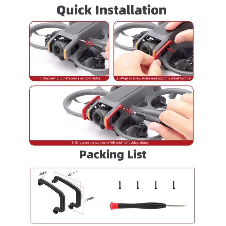 Sunnylife Gimbal Parachoques anticolisión de aluminio para DJI Avata 2 (negro) — imagen 8