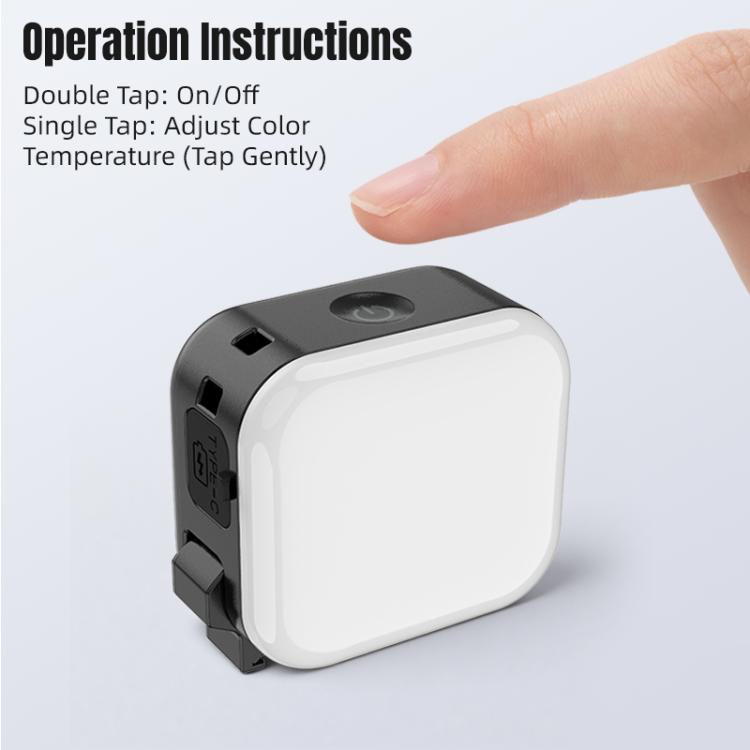 Luz de relleno de cubo pequeño STARTRC para DJI Osmo Action 6 (negra) — imagen 15