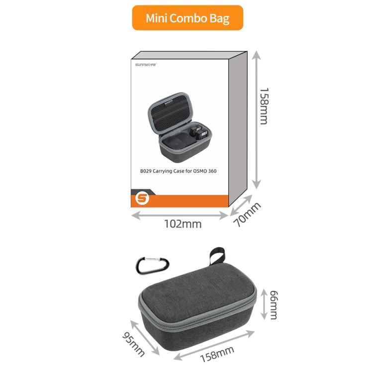 Bolsa rígida de viaje para DJI Osmo 360 (gris) — imagen 8