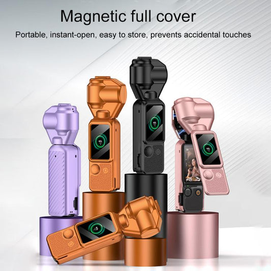 Funda protectora magnética completa para cámara y estabilizador GKK para DJI Osmo Pocket 4 (morado) — imagen 2