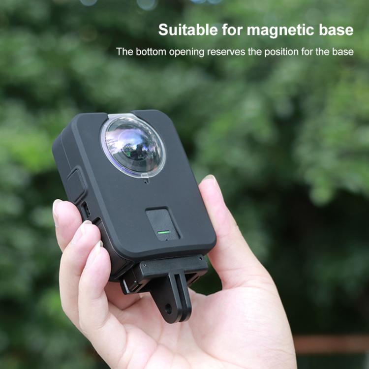 Funda protectora de silicona de cuerpo completo, antiarañazos y a prueba de golpes para DJI Osmo 360 (negra) — imagen 6
