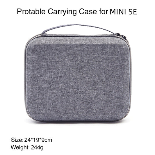 Bolsa de almacenamiento de estuche a prueba de golpes, tamaño: 24 x 19 x 9cm para DJI Mini SE (gris + forro rojo) — imagen 2
