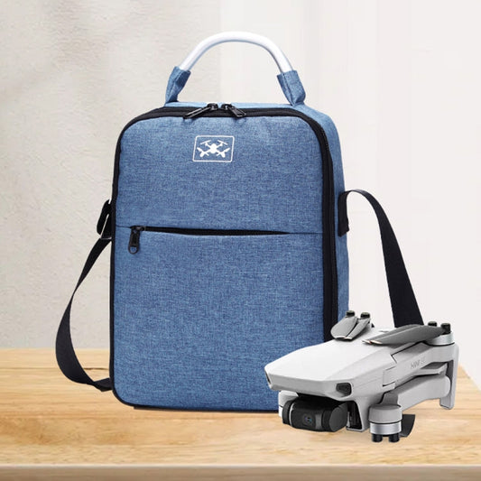 Estuche portátil de almacenamiento de un solo hombro a prueba de golpes, tamaño: 31 x 23 x 10 cm para DJI Mini SE (azul + fo…