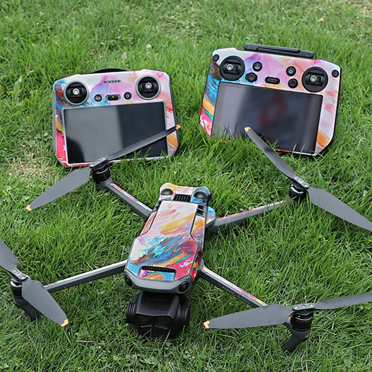 Juego de pegatinas RC Pro Sunnylife Dron Body Control remoto decorativas para DJI Mavic 3 Pro (nube rosa) — imagen 9