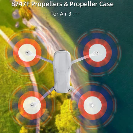 Hélices de liberación Sunnylife 8747F rápida de bajo ruido, estilo: 2 pares de punta plateada para DJI Air 3 — imagen 2