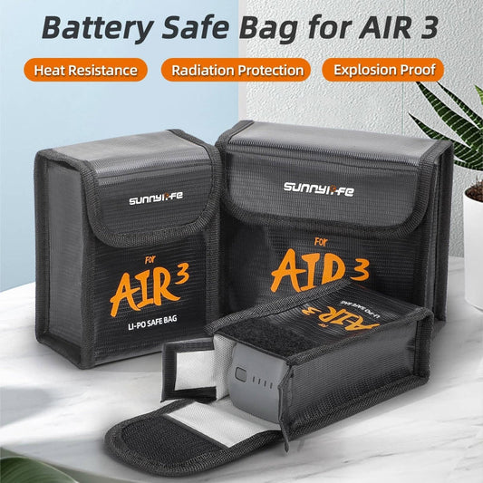 Bolsa de seguridad Sunnylife, a prueba de explosiones, bolsa de seguridad li-po protectora para batería de 1 pieza para DJI……