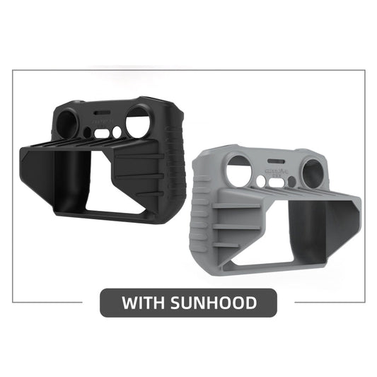 Funda de silicona RC 2 Sunnylife Control remoto antiarañazos a prueba de golpes con capucha para DJI Air 3 (negro) — imagen 2