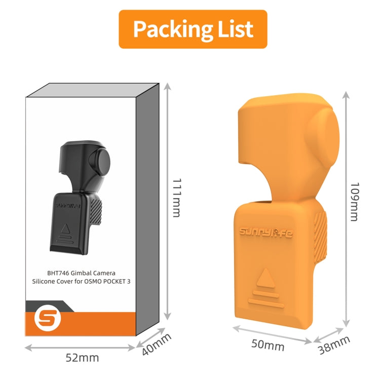 Funda Sunnylife OP3-BHT746 protectora de silicona para DJI Osmo Pocket 3 (naranja) — imagen 11