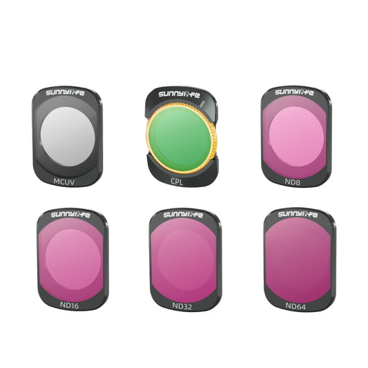 Filtro de lente para cámara Sunnylife, filtro: 6 en 1 UV CPL ND8-64 para DJI Osmo Pocket 3 — imagen 2