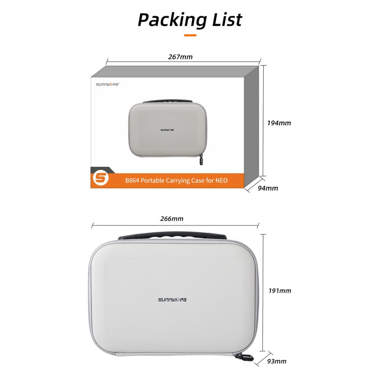 Estuche de almacenamiento para kit de baterías para dron Sunnylife para DJI Neo (negro) — imagen 11