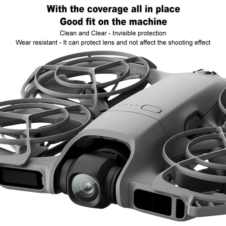 Juego de película 2, 2 unidades/ para lente de cámara trasera de cristal IMAK HD para DJI Neo — imagen 5