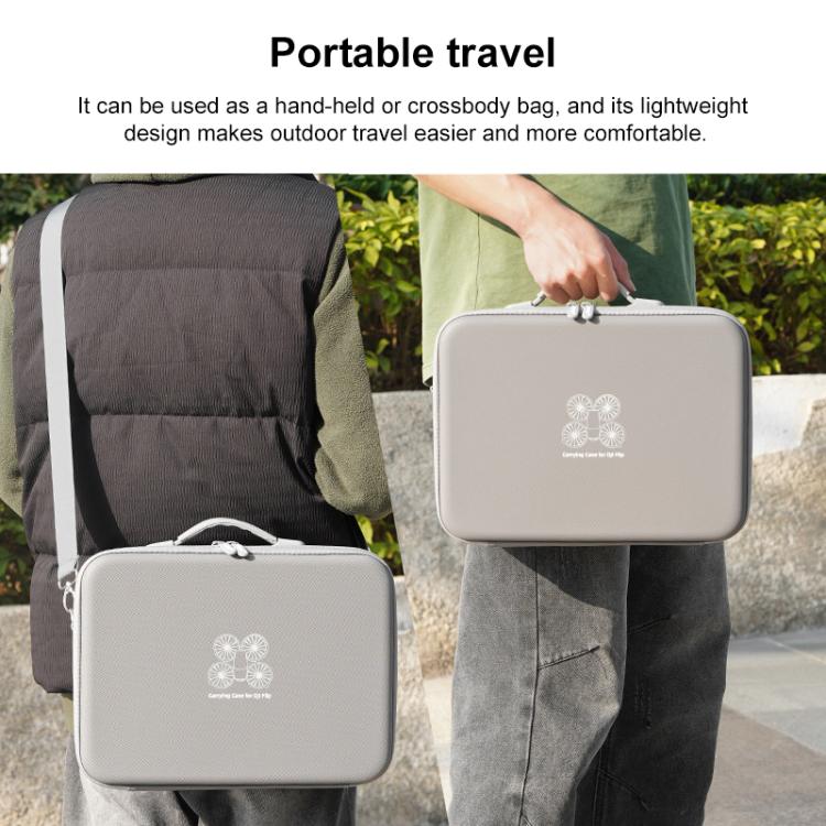 Estuche portátil para dron BRDRC, bolso bandolera de un solo hombro para DJI Flip (gris) — imagen 9