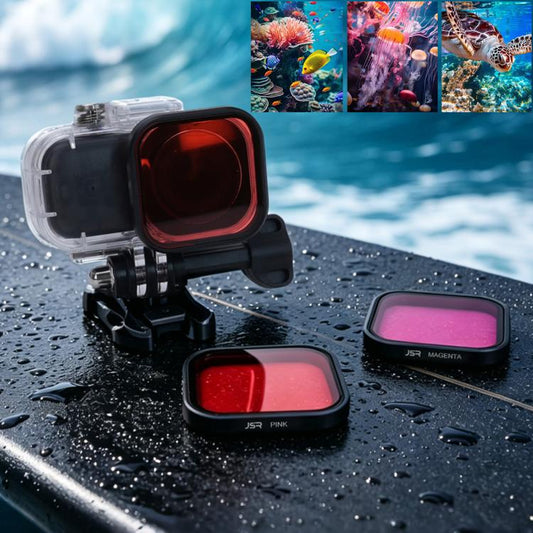 Juego de filtros de lentes Osmo Nano JSR de color para buceo, Tipo: Filtro rosa para DJI Osmo — imagen 2