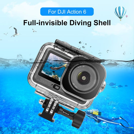 Carcasa de buceo impermeable para DJI Osmo Action 6 (transparente) — imagen 2