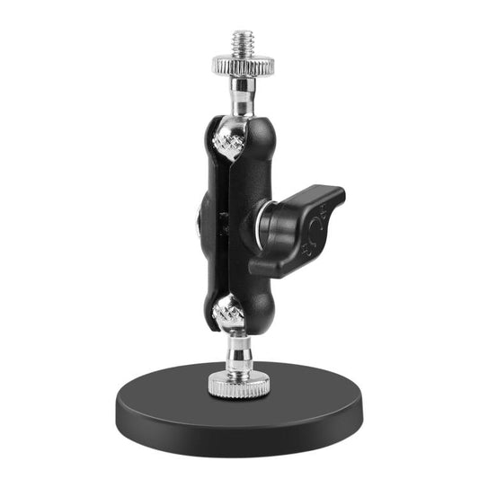 Soporte magnético tipo guisante PULUZ con adaptador y tornillo largo (negro) — imagen 2