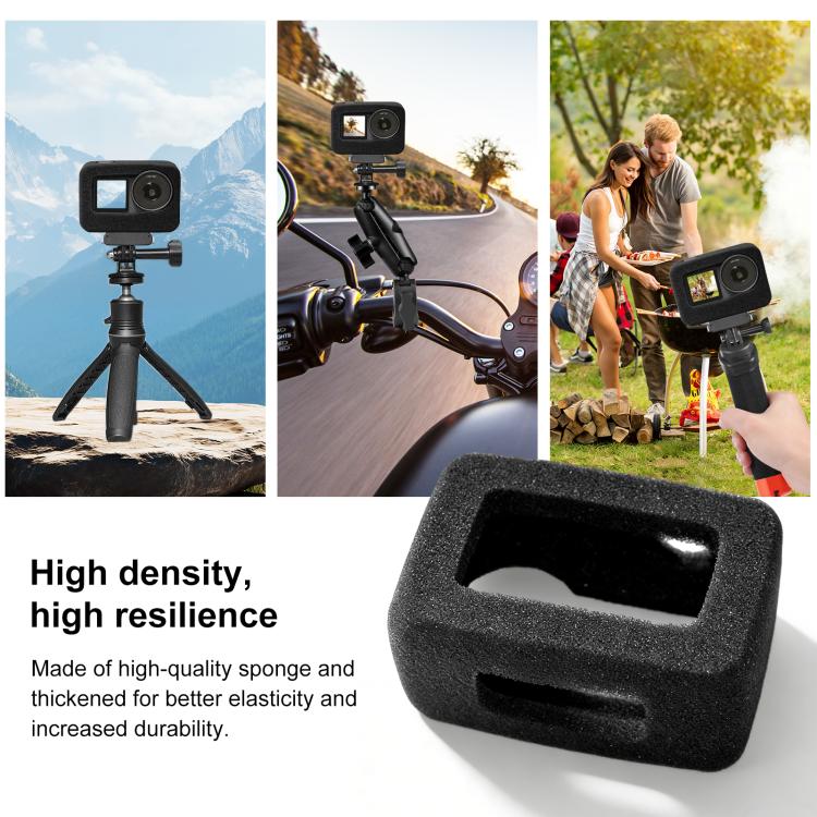 Parabrisas de espuma de alta densidad PULUZ (negro) para DJI Osmo Action 6 — imagen 7
