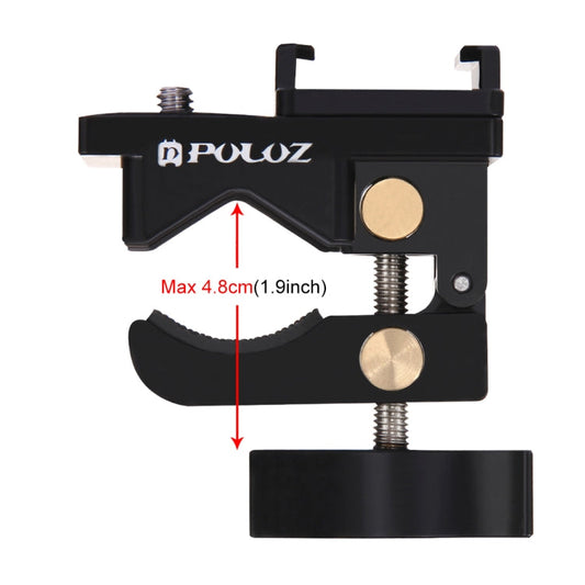 Abrazadera de fijación Universal de montaje de aleación de aluminio PULUZ para GoPro Hero12 Black / Hero11 /10/9/8/7/6/5, In…
