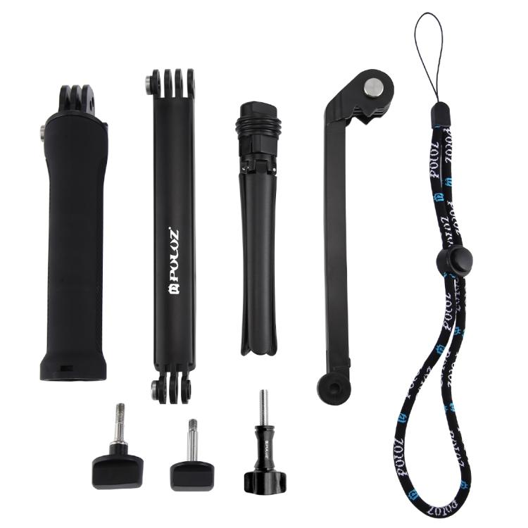 PULUZ TRIPLE DE PULUZ TRIPOD FOLLET CONTRATO DE STICK MONOPOD PARA GOPRO, INSTA360 ONE R, OSMO Acción y otras cámaras de acc…