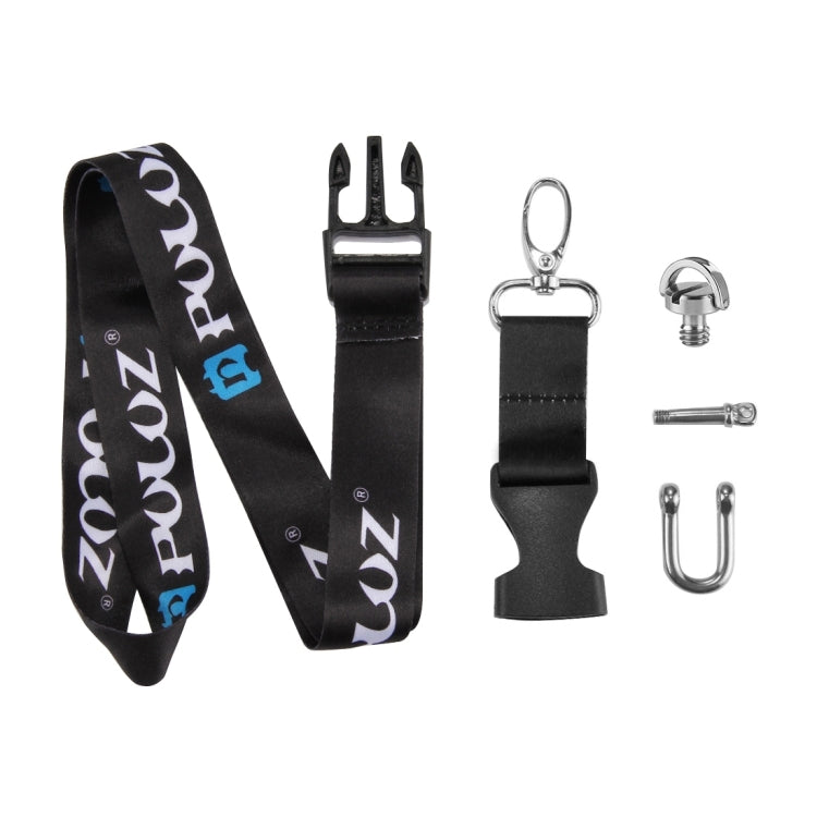 Correa de cuello PULUZ larga desmontable de 60 cm con tornillo de 1/4 de pulgada GoPro Hero12 Black / Hero11 /10/9/8/7/6/5,……