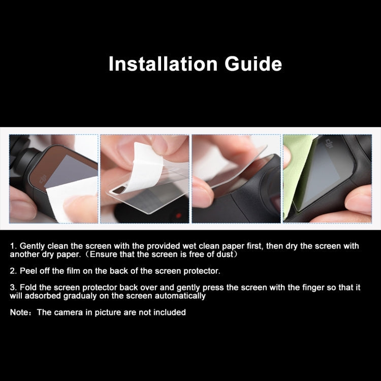 Lente de vidrio PULUZ 9H 2.5D HD Protector de templado + Película de pantalla para DJI Osmo Pocket — imagen 10