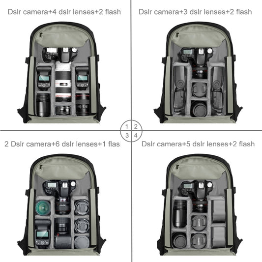 Mochilas Puluz al Air libre portátil impermeable a prueba de agua a prueba de rasguños dual hombros PTZ Estabilizador Bolsa……