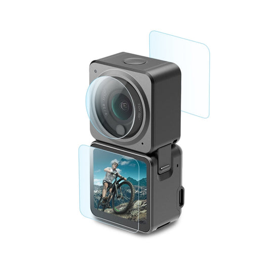 Lente Puluz 3 en 1 + Pantalla LCD delantera y trasera 9H 2.5D Película de vidrio templado — imagen 2