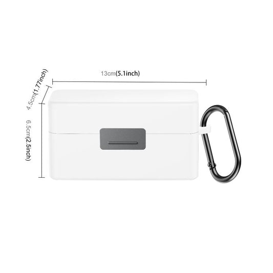 Funda protectora de silicona a prueba de rayones para el estuche de carga PULUZ de para DJI Mic 2 (blanca) — imagen 2