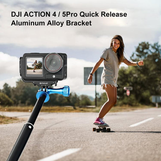 Soporte magnético en L de metal de liberación rápida, disparo vertical y horizontal para DJI Osmo Action 5 (negro) — imagen 2