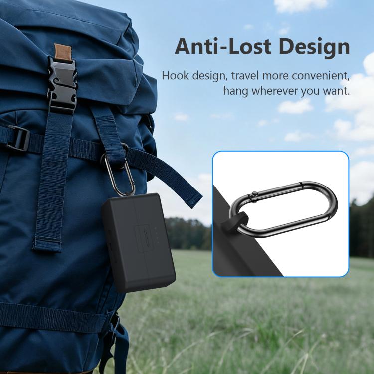 Estuche de carga PULUZ, funda protectora de silicona a prueba de arañazos para DJI Mic 3 (negro) — imagen 7