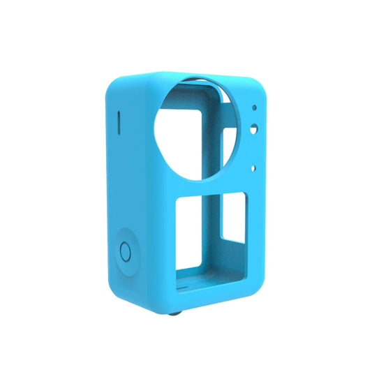 Funda 3 PULUZ protectora de silicona con tapa de lente para DJI Osmo Action 4 (azul) — imagen 2
