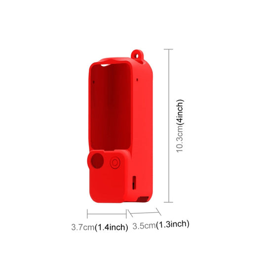 Juego de fundas de silicona PULUZ 3 en 1 para DJI Osmo Pocket 3 (rojo) — imagen 2